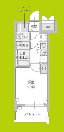 プランドール新北野 間取り