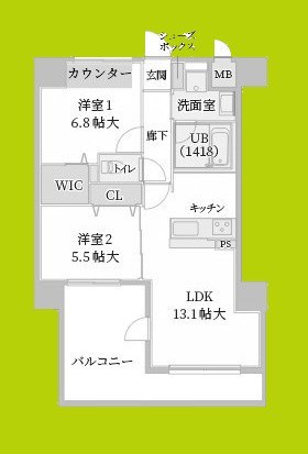 ティマー・レジデンシィ塚口 間取り