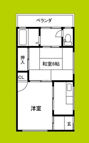 巽東３丁目文化住宅 間取り