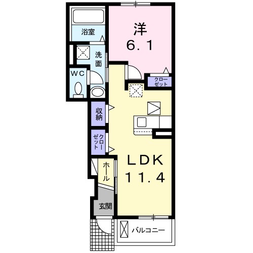 アクラス岸和田 間取り