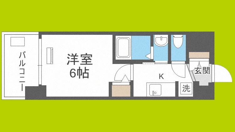 エステムコート難波サウスプレイスⅥラグジー 間取り