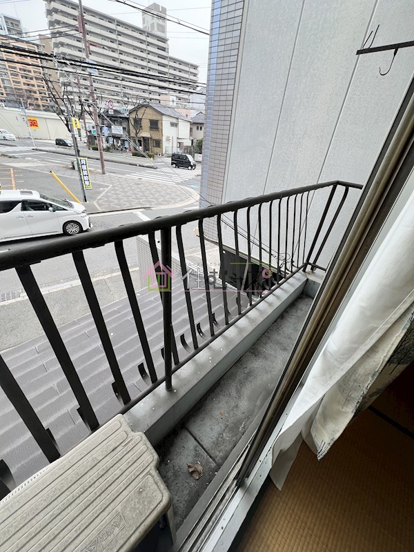 北区長柄３丁目マンション ベランダ