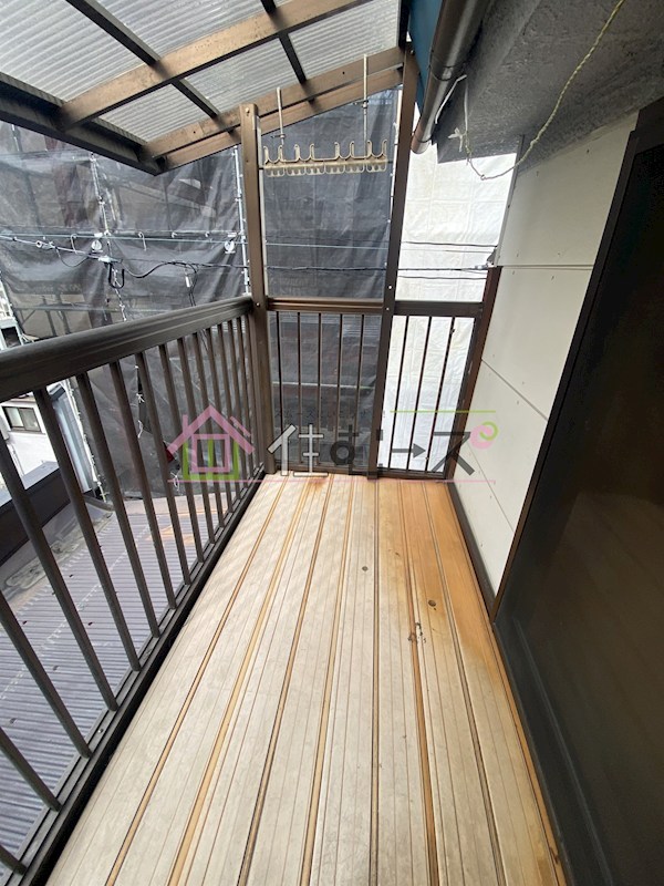 福島戸建貸家 ベランダ