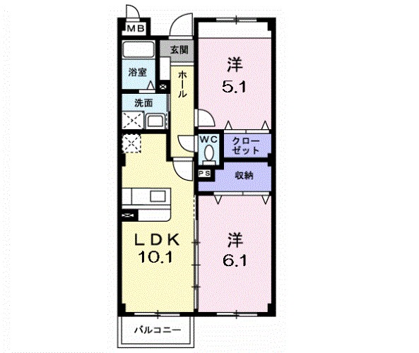 アネックス北中振 間取り
