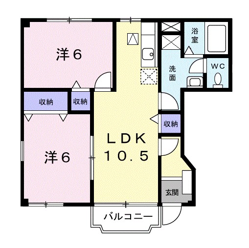 アクロスⅠ 間取り
