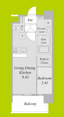 セレニテ梅田北アリエ壱番館 間取り図