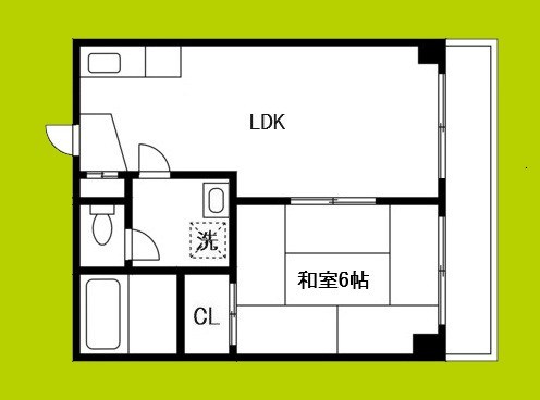 マリオン山坂 間取り