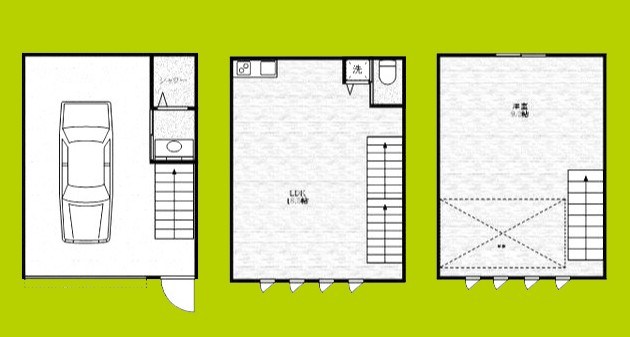 Le Ciel Garage House 間取り