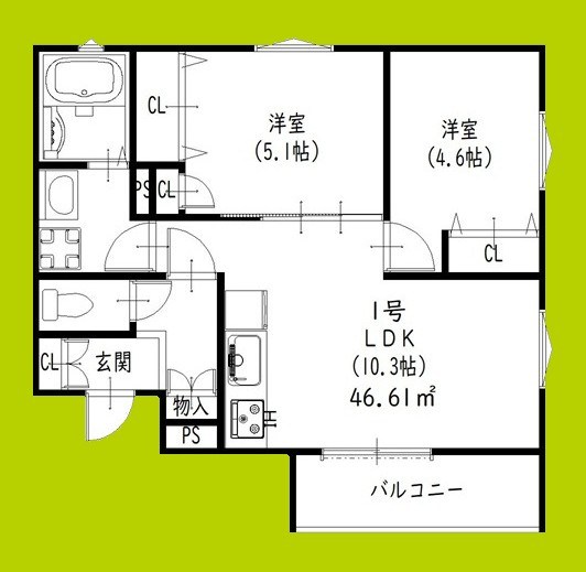 クリエオーレ秦町 間取り