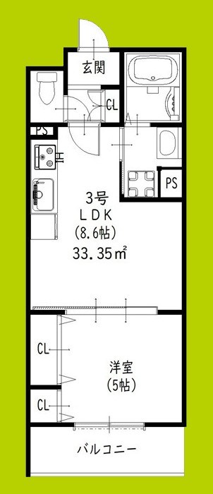 クリエオーレ秦町 間取り