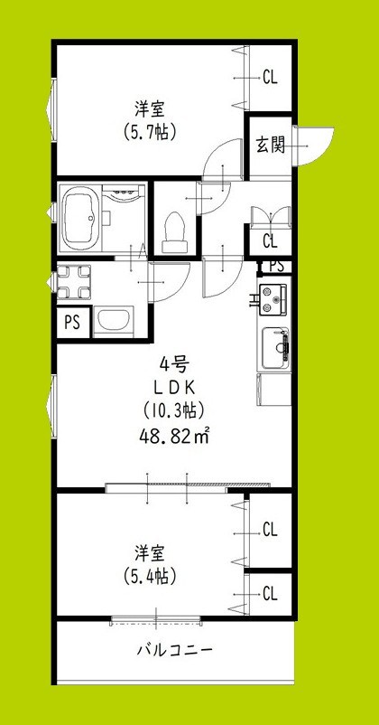 クリエオーレ秦町 間取り