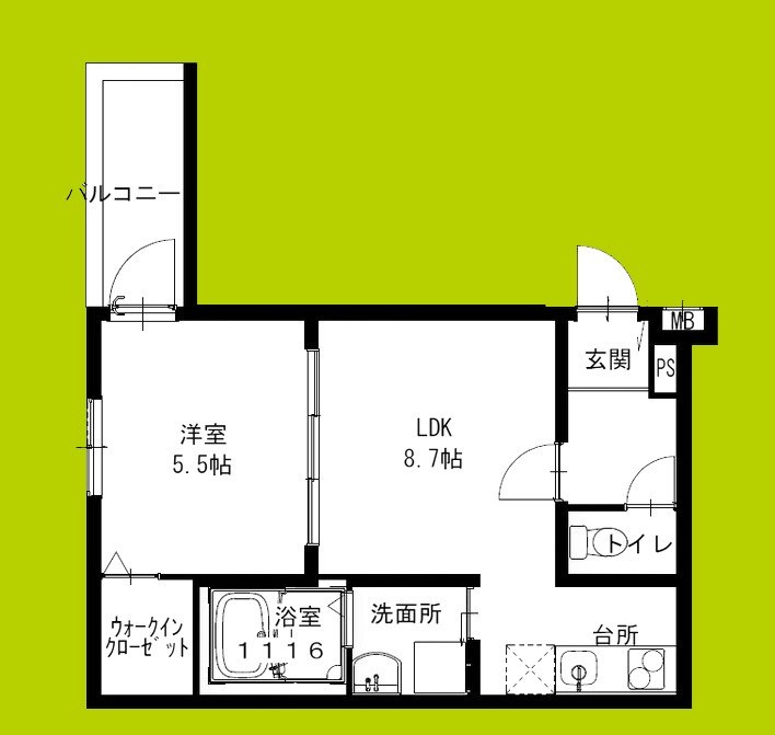 フジパレス西湊Ⅲ番館 間取り