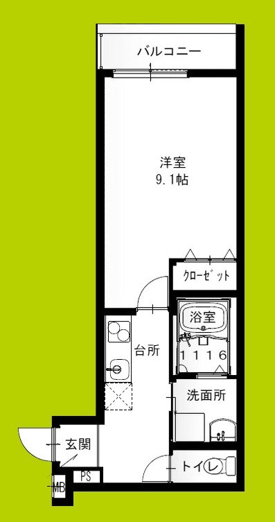 フジパレス西湊Ⅱ番館 間取り