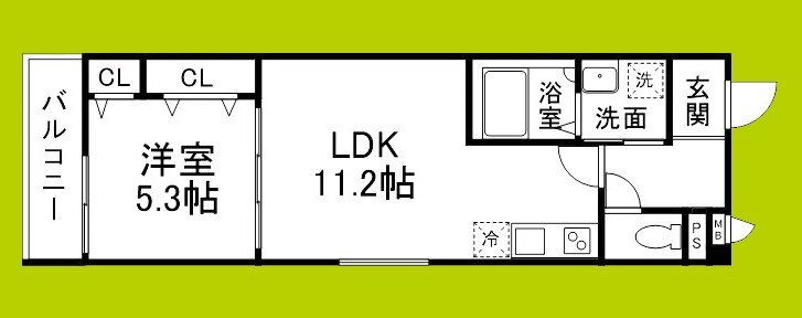 フジパレス今川公園Ⅴ番館 間取り