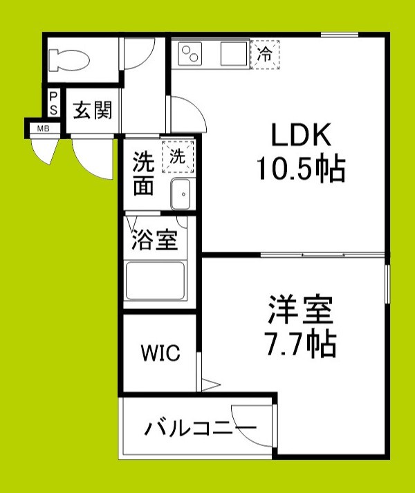 フジパレス今川公園Ⅴ番館 間取り