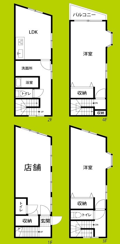 泉尾２丁目店舗付き貸家 間取り