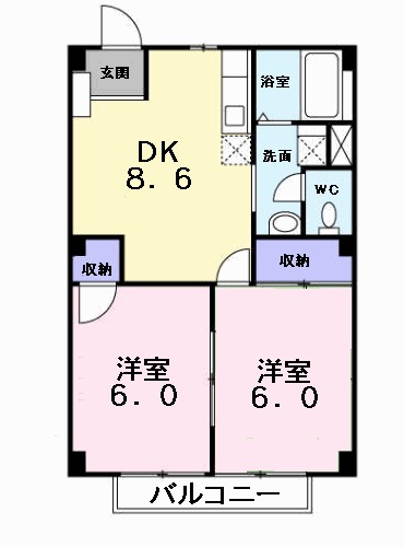 シャルマンコーポ走谷 間取り