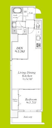 GLAM　STELLA松屋町  間取り図