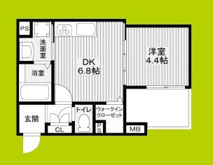 CASA　CALMA東中浜 間取り