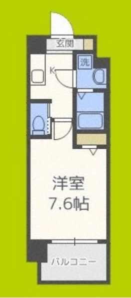 エグゼ難波西Ⅱ 間取り