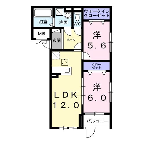 ロイヤルメゾン北巽　Ⅰ 間取り
