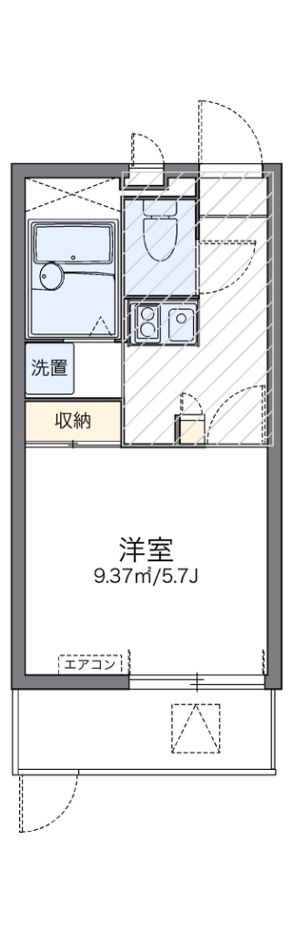 レオパレスカサグランデ 間取り
