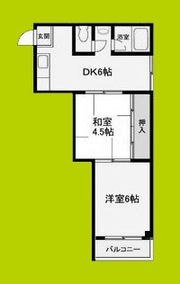 グリーンハイツ芳見屋 間取り