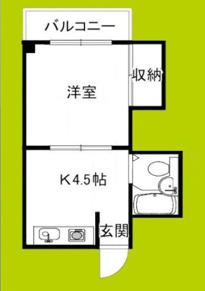 晩成ハイツ関目 間取り