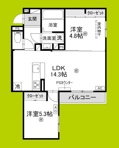 Clashist中宮3丁目 間取り