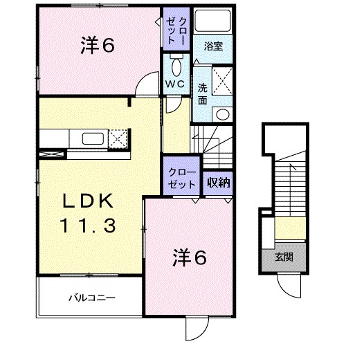 コ－ト　ロベリア 間取り