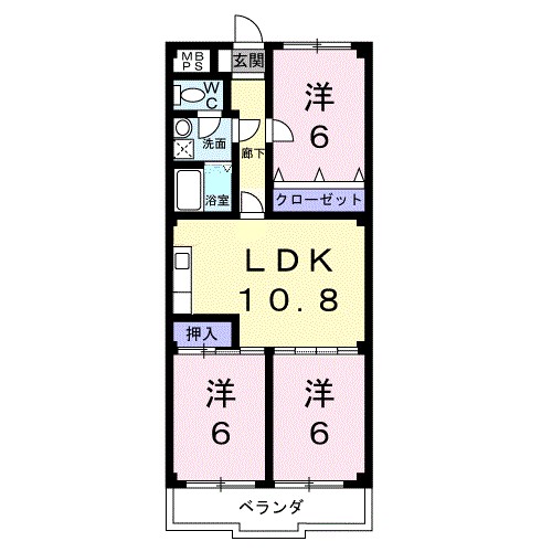 田中ハイツ 間取り