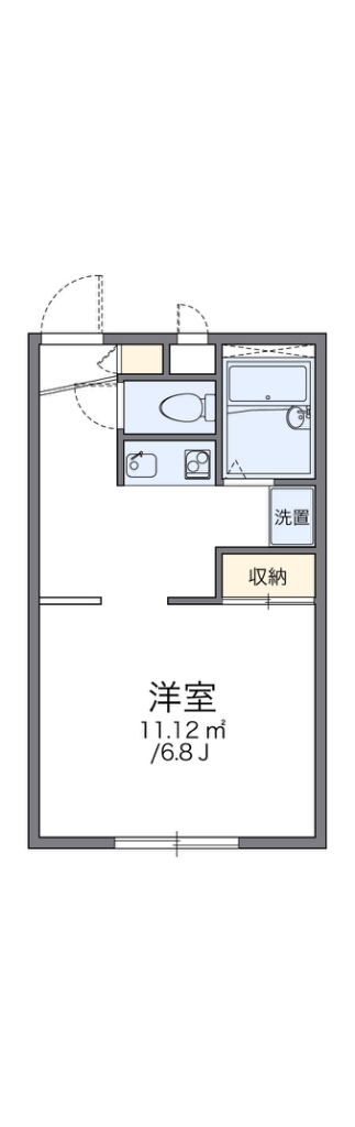 レオパレスＦＵＫＯＮＯ壱番館 間取り
