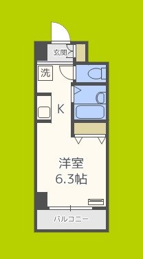 エルミタージュ難波南Ⅴ 間取り