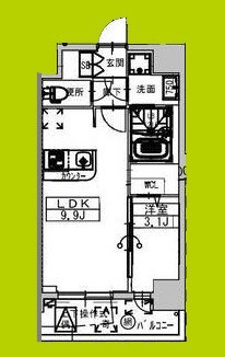 ミラージュパレス大阪ドームProsper 間取り