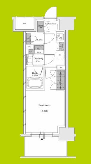 ザ・パークハビオ谷町六丁目テラス 間取り
