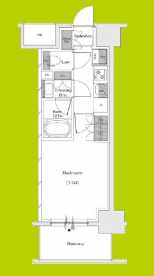 ザ・パークハビオ谷町六丁目テラス 間取り