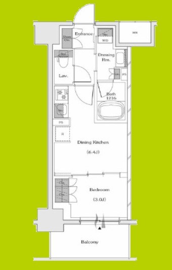 ザ・パークハビオ谷町六丁目テラス 間取り