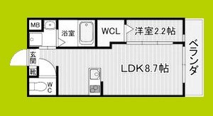 リアコート枚方御殿山SOUTH 間取り