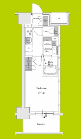 ザ・パークハビオ谷町六丁目テラス 間取り