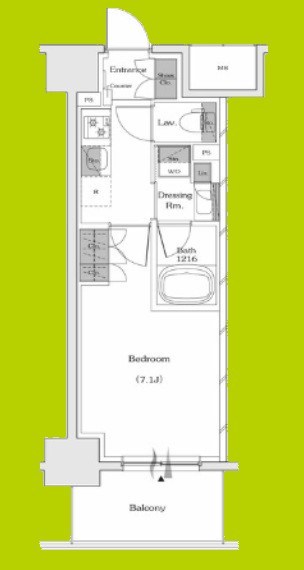 ザ・パークハビオ谷町六丁目テラス 間取り