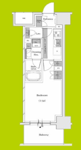 ザ・パークハビオ谷町六丁目テラス 間取り