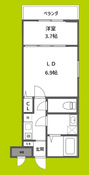 クレスト高安 間取り