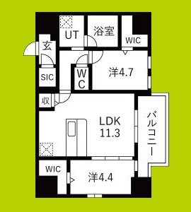 スプランディッドX 間取り