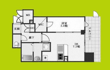 la Waison NAMBA west 間取り