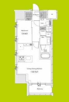 ザ・パークハビオ谷町六丁目クロス 間取り