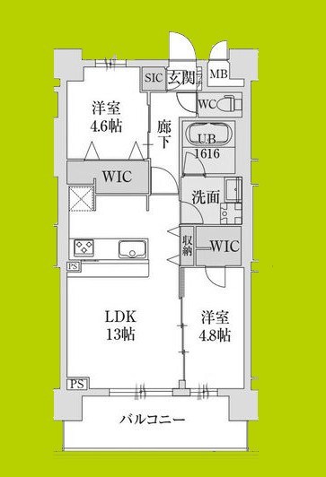 スプランディッド難波Ⅶ 間取り