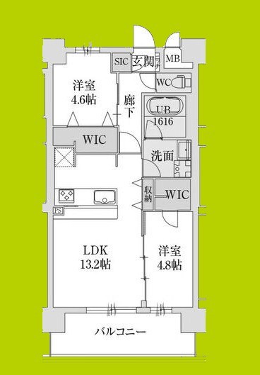 スプランディッド難波Ⅶ 間取り