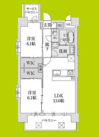 スプランディッド難波Ⅶ 間取り