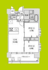 スプランディッド玉造DUE 間取り