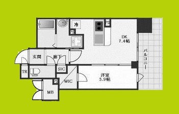 la Waison NAMBA west 間取り